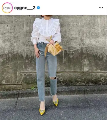 시뉴 cygne 데미지 가공 데님