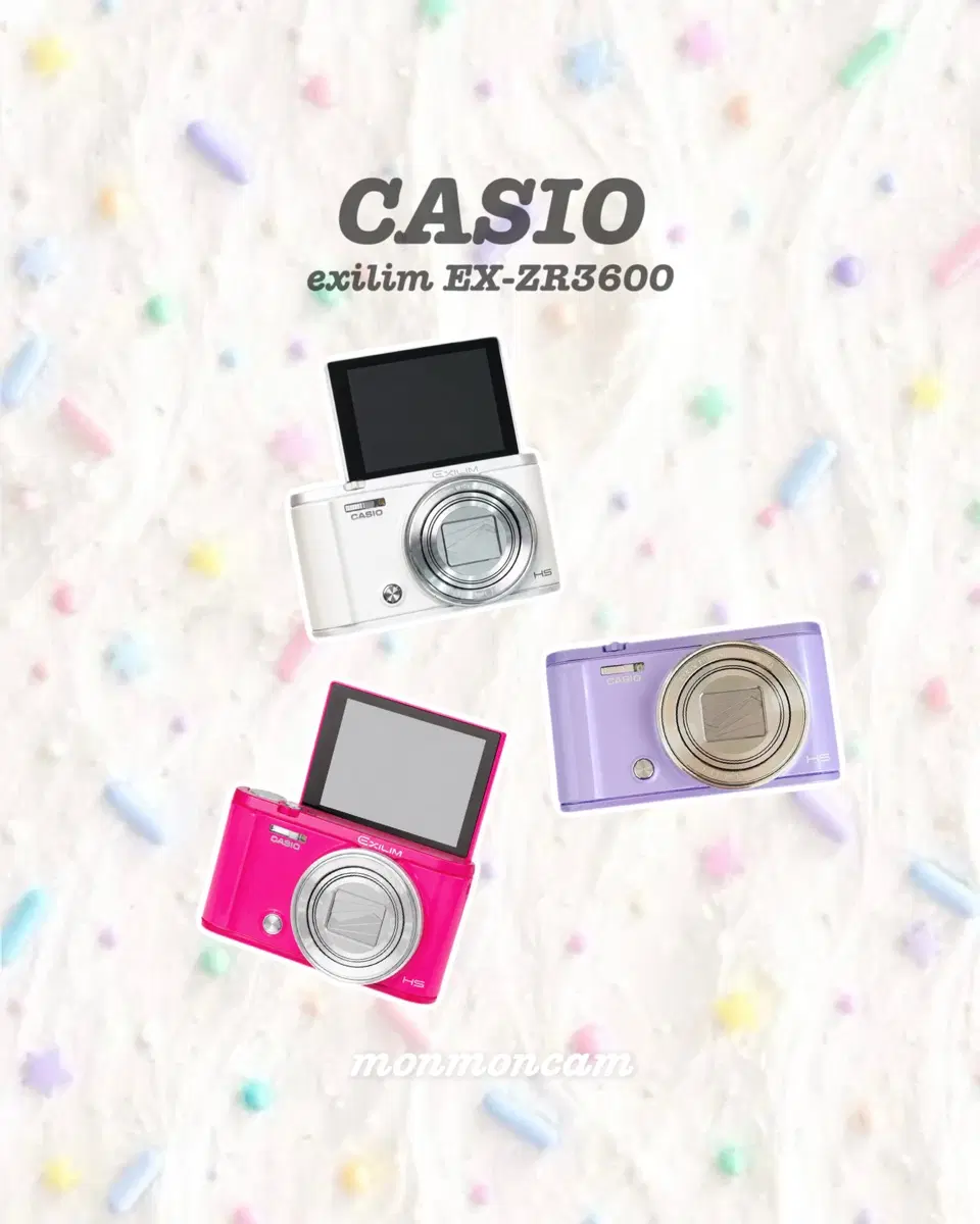 [레어] 카시오 엑슬림 ex-zr3600 플립디카 Casio Exilim