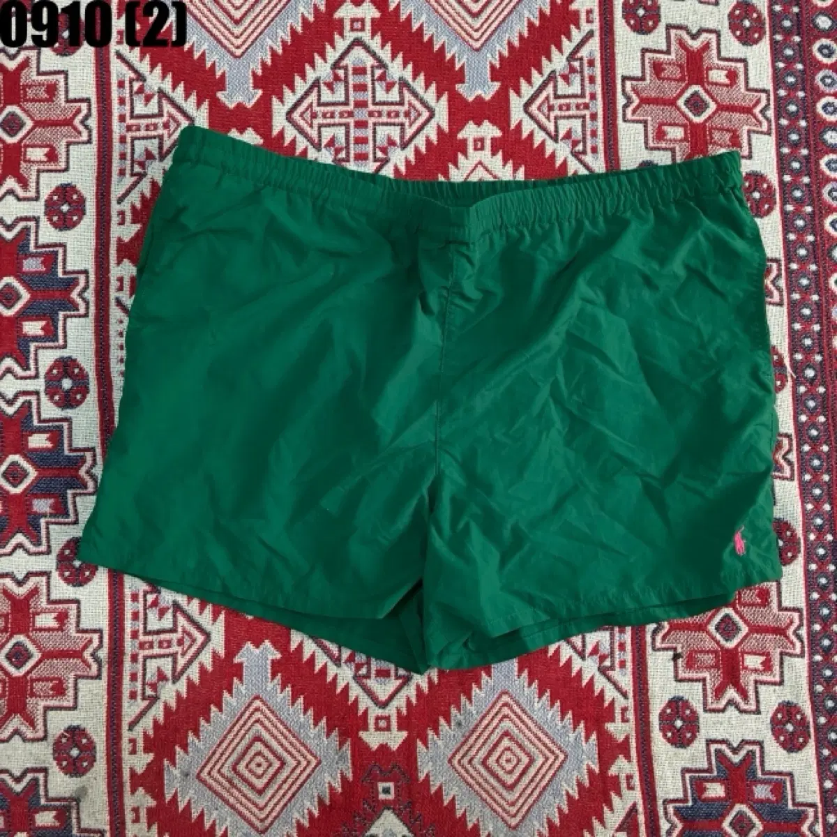 폴로 랄프로렌 수영복 반바지 그린 L 0910