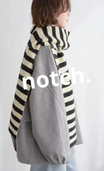 notch. 보더 니트 머플러 새상품