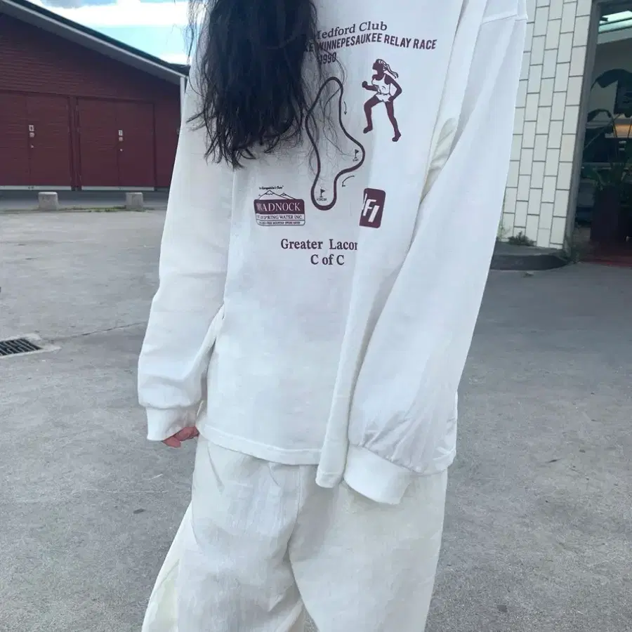 메이비베이비 Greator Tee 멜란지그레이 Melange 빈티지 티셔츠 롱슬리브