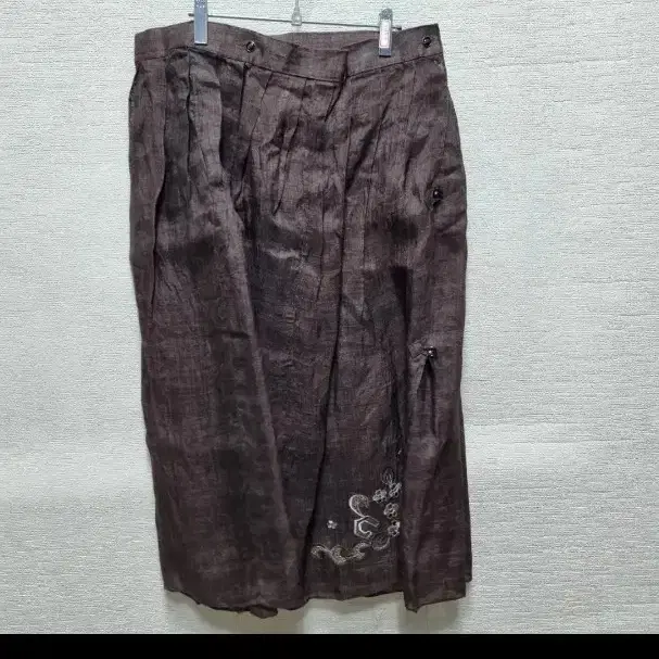 x087 랩 삼베 치마