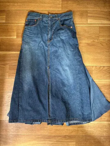 sacai 데님 롱 스커트