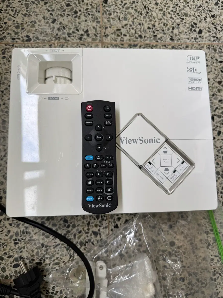 뷰소닉 프로젝터 리모컨포함