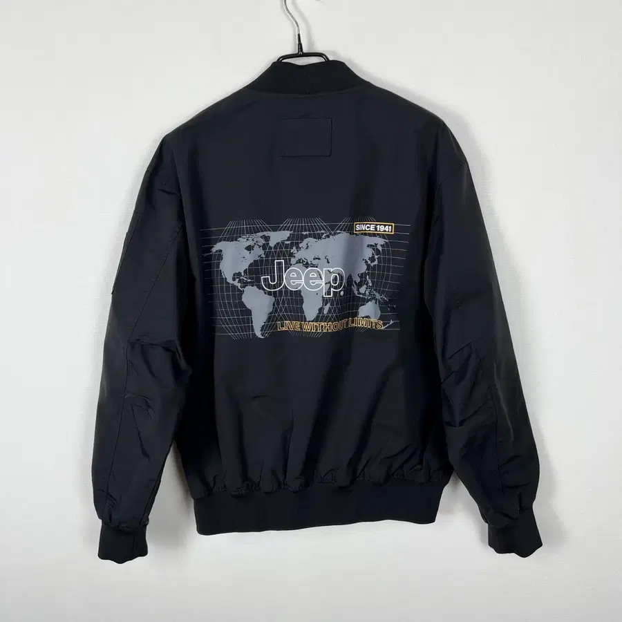 지프 블랙 바람막이 봄버 자켓 항공 점퍼 남L XL 라덴 빈티지