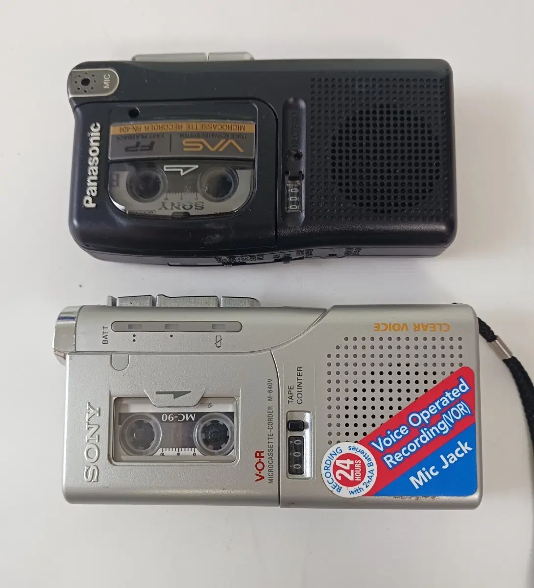 소니 마이크로카세트 레코더 M-640V / 파나소닉 마이크로카세트 레코더 RN-40
