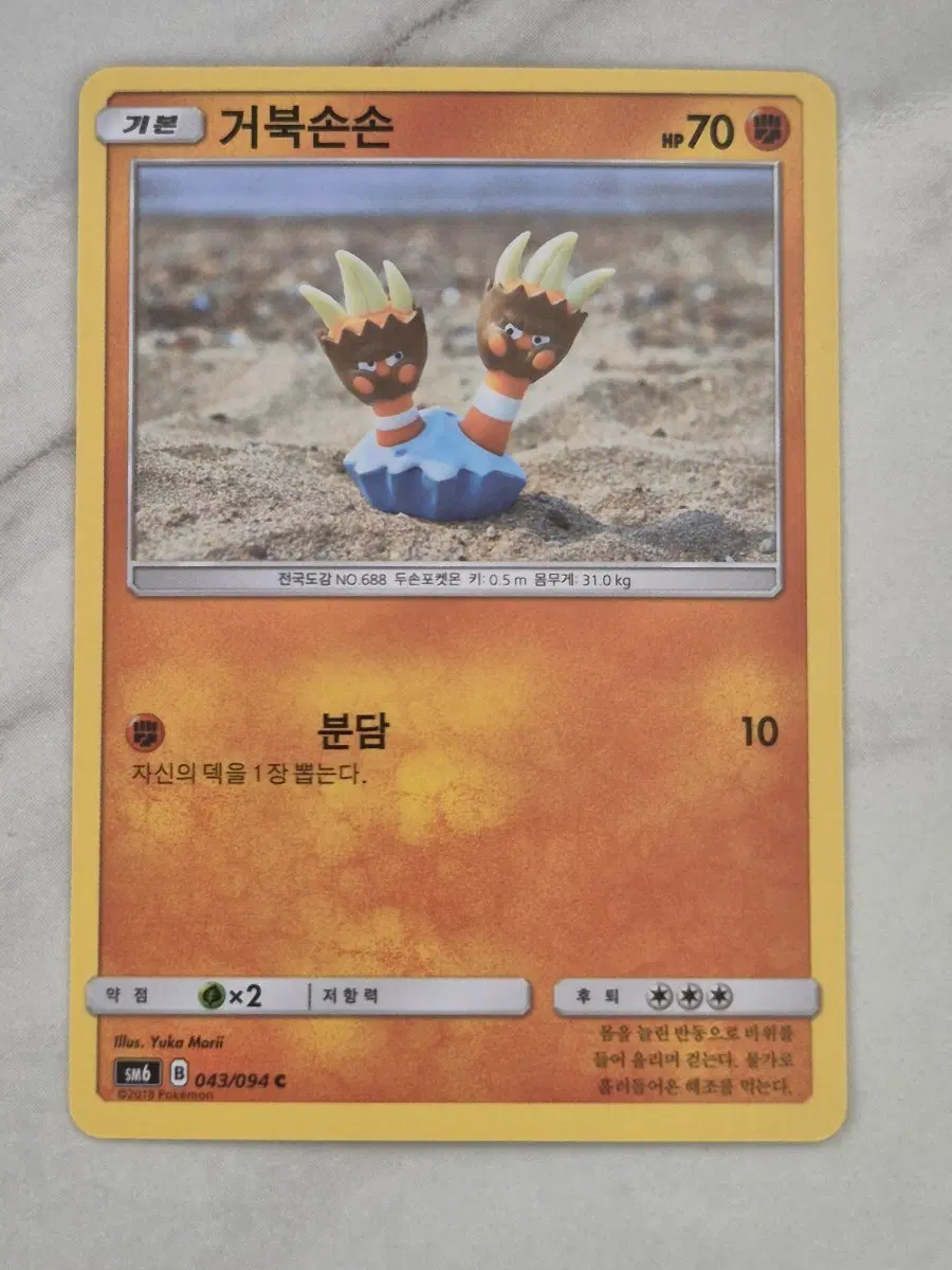 다. 포켓몬카드 거북손손 sm6 C