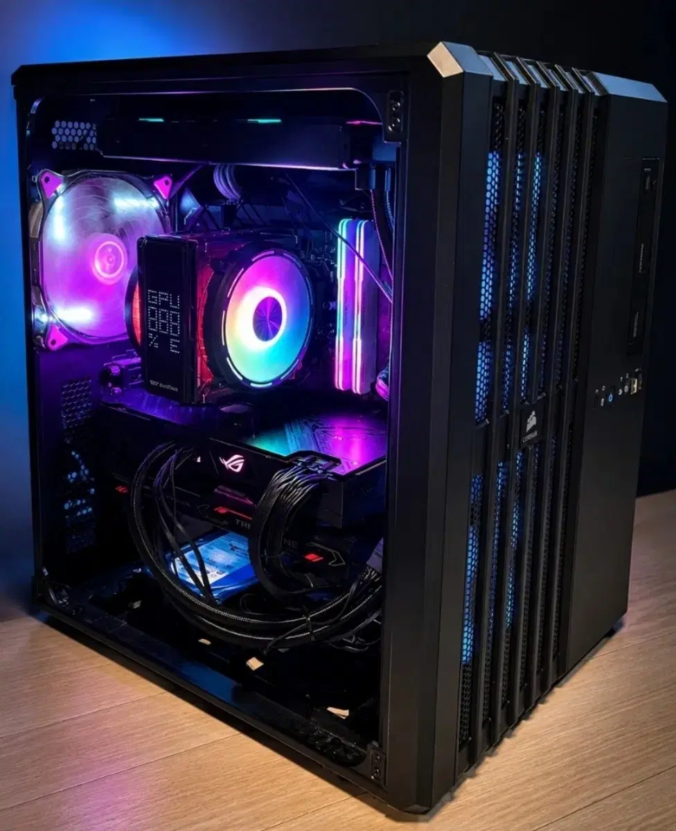 라이젠 9800x3d 반본체 DDR5 끝판왕 sn850x Asus 커세어 게이밍 배그 롤 발로란트 인텔 RX6900XT