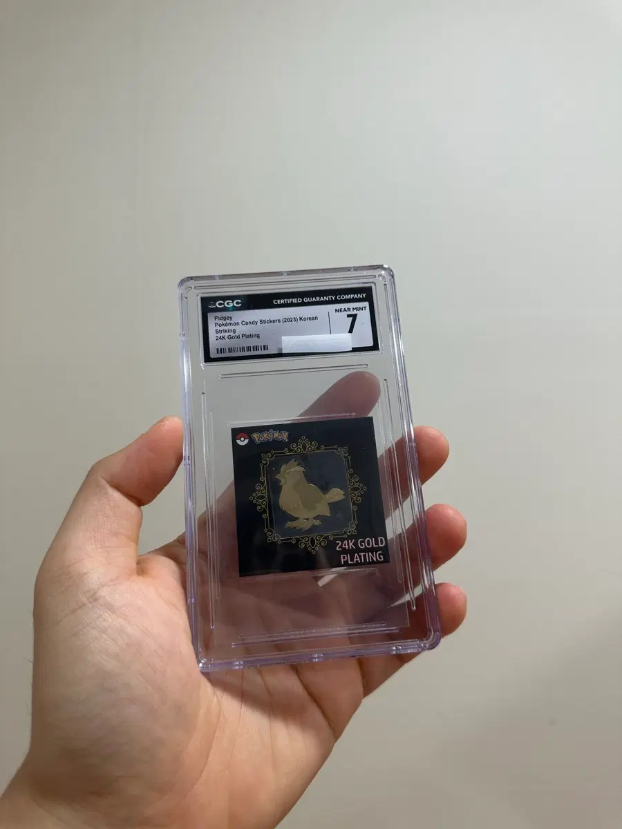 포켓몬 24k 골드 스티커 cgc 등급카드 구구