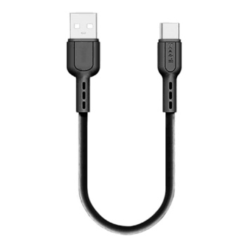 USB-A 2.0 to Type-C 고속 충전케이블 0.2m 블랙