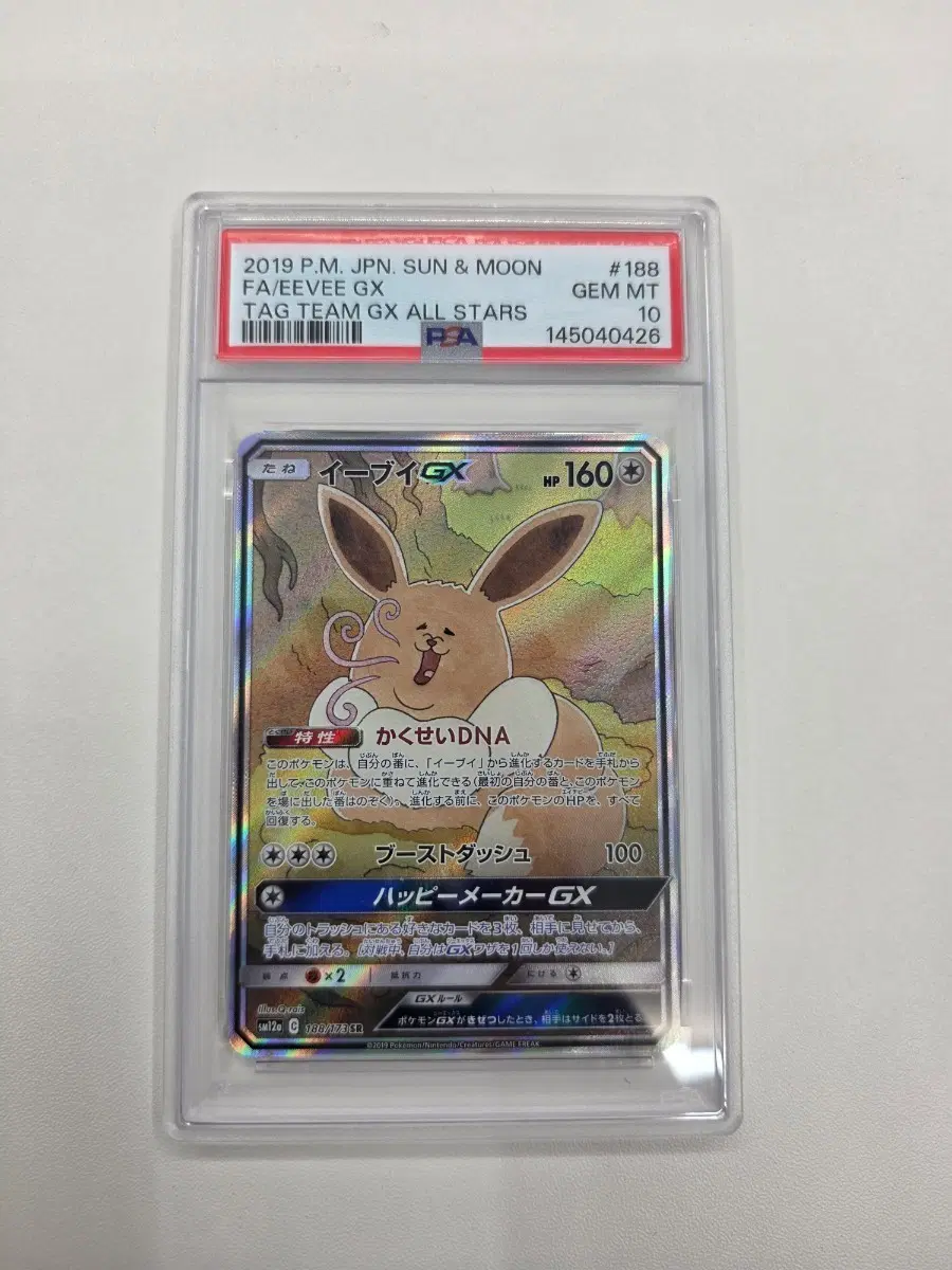 2019 포켓몬카드 이브이 GX psa 10