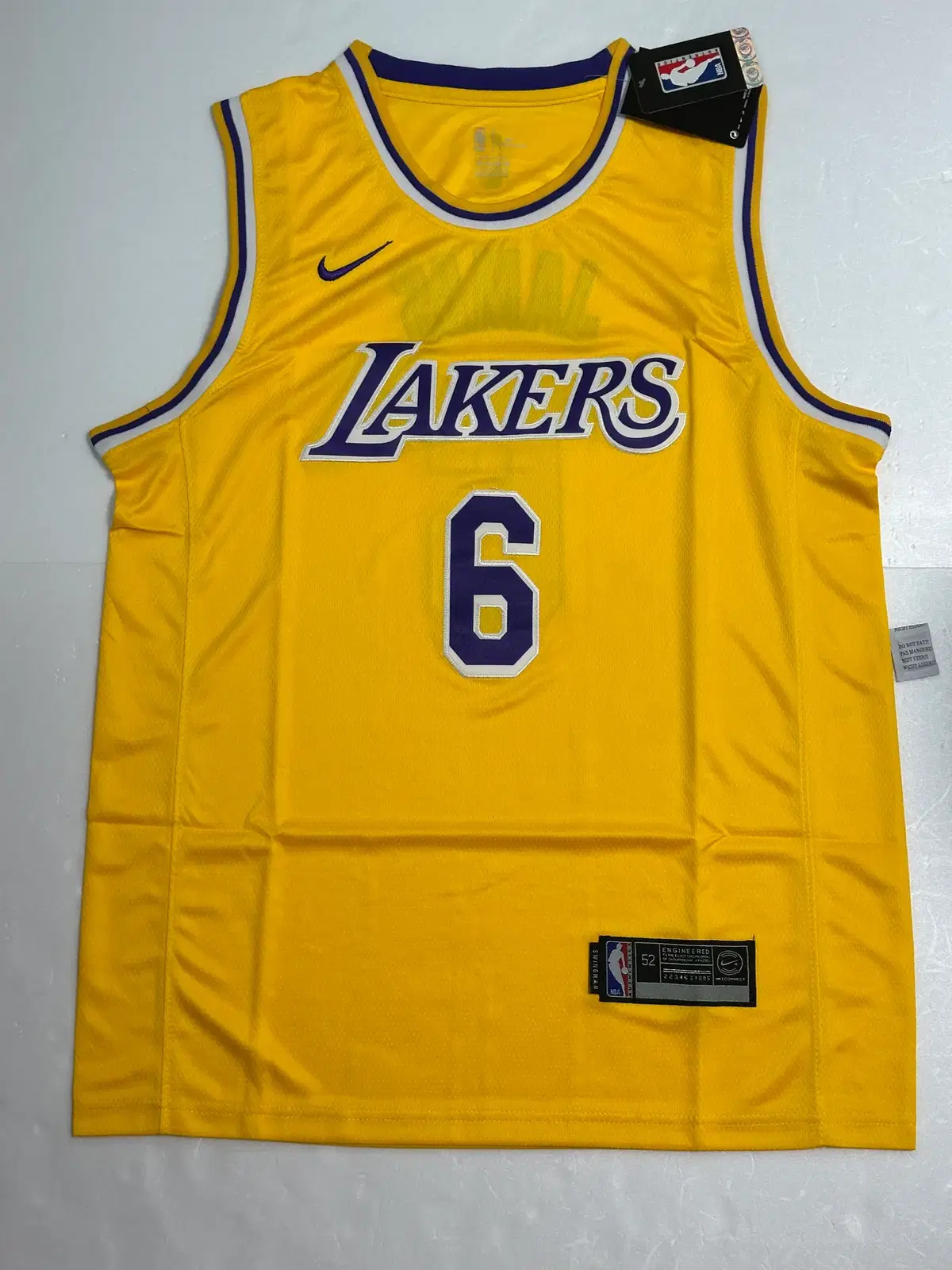 (상점 정리 할인중) NBA LA 레이커스 유니폼 르브론제임스 XL, 2XL