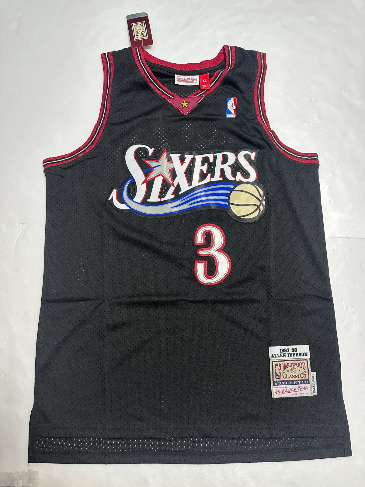 (상점 정리 할인중) NBA 필라델피아 식서스 유니폼 아이버슨 M,L