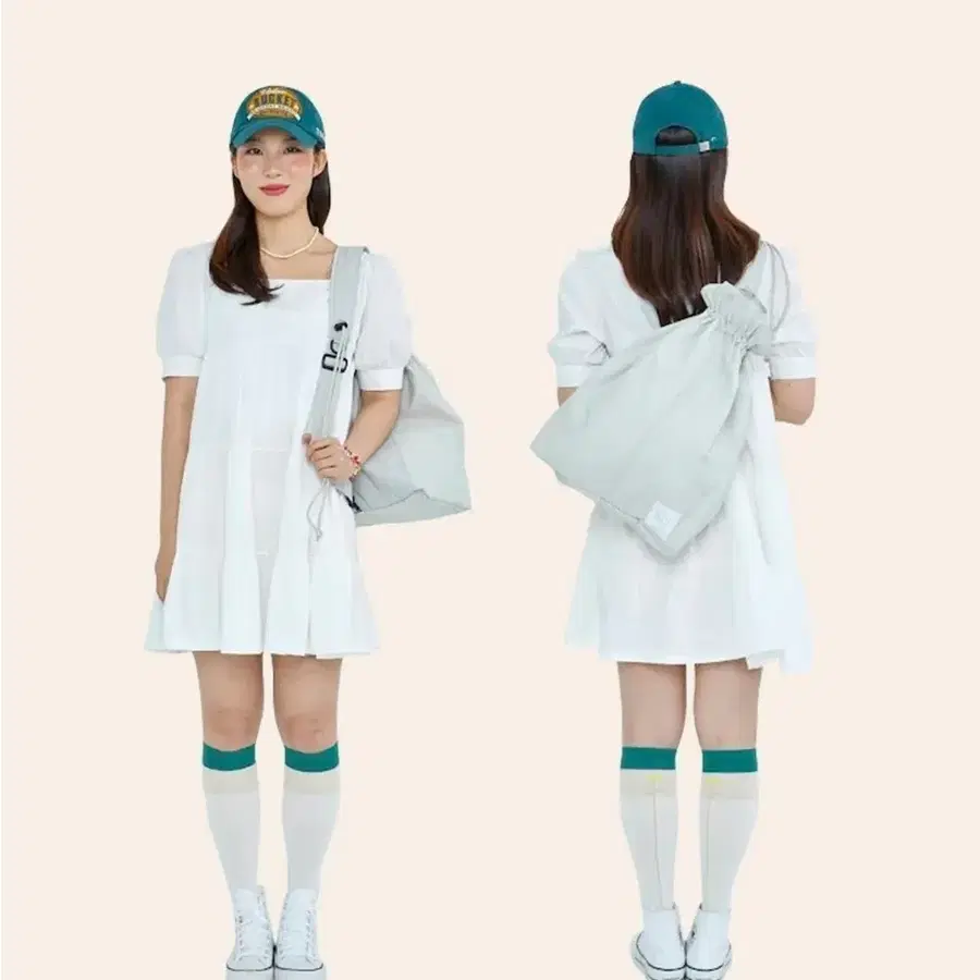 CONSPARA 컨스파라 CNPR 네추럴 스트링 슬링백 크림 도난방지 유럽여행