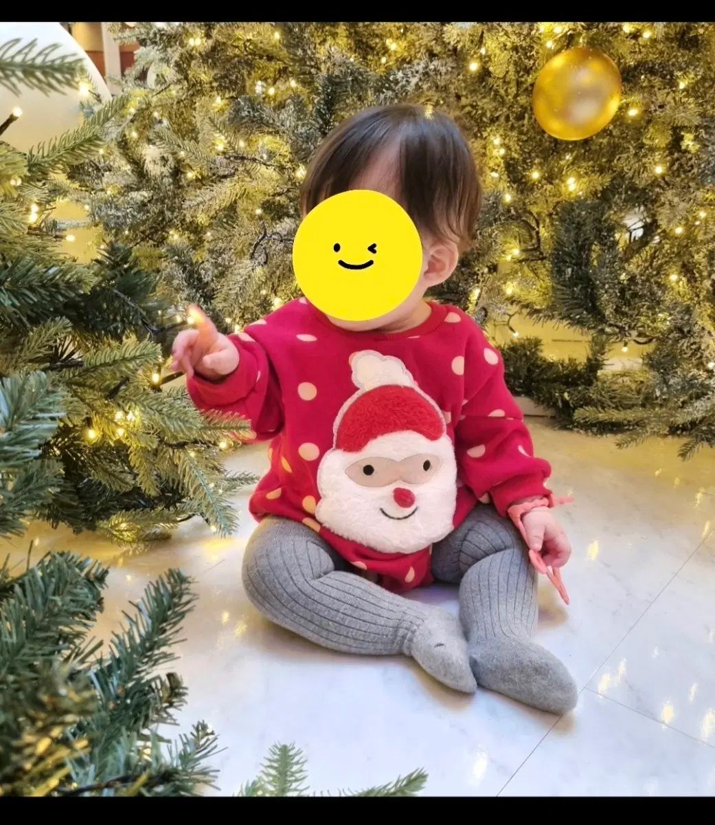 크리스마스 산타 바디슈트 세트 / 아기타이즈 모자 세트 / 아기 우주복 바디수트 겨울옷