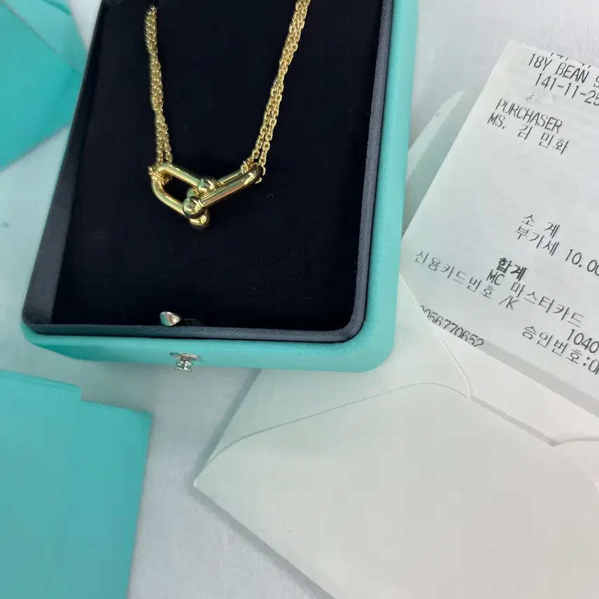 티파니앤코 정품 티파니 하드웨어 더블링크 라지 목걸이 사진 2