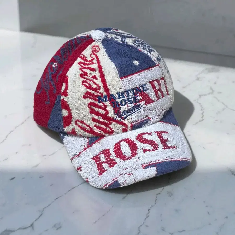 슈프림 x 마틴 로즈 타월 6패널 화이트 캡 모자 24FW Supreme x Martine Rose Towel 6panel cap