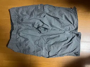 OUTDOOR PRODUCTS 그레이 카고 팬츠 무릎 아래 7부 기장