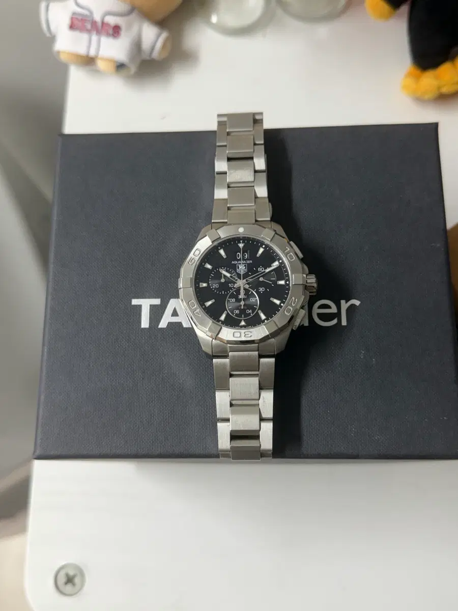 태그호이어 아쿠아레이서 쿼츠 크로노그래프 43mm CAY1110