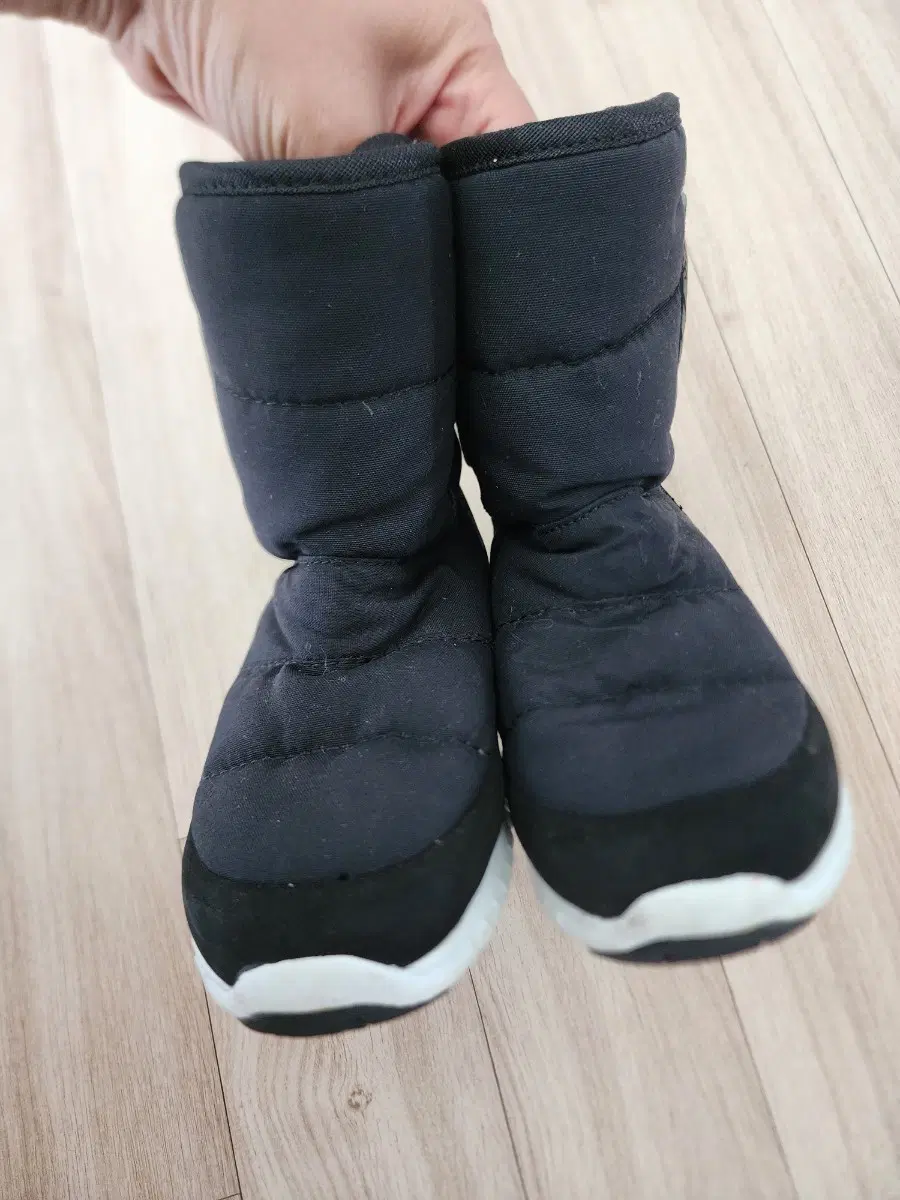 아동용 털신 방한 부츠 블랙 노스페이스 겨울신발