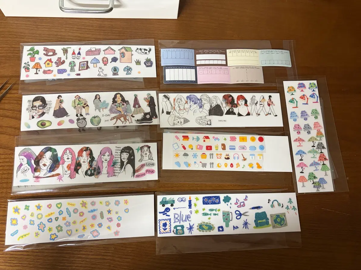 다꾸 키스컷 소분, 다이어리꾸미기 스티커