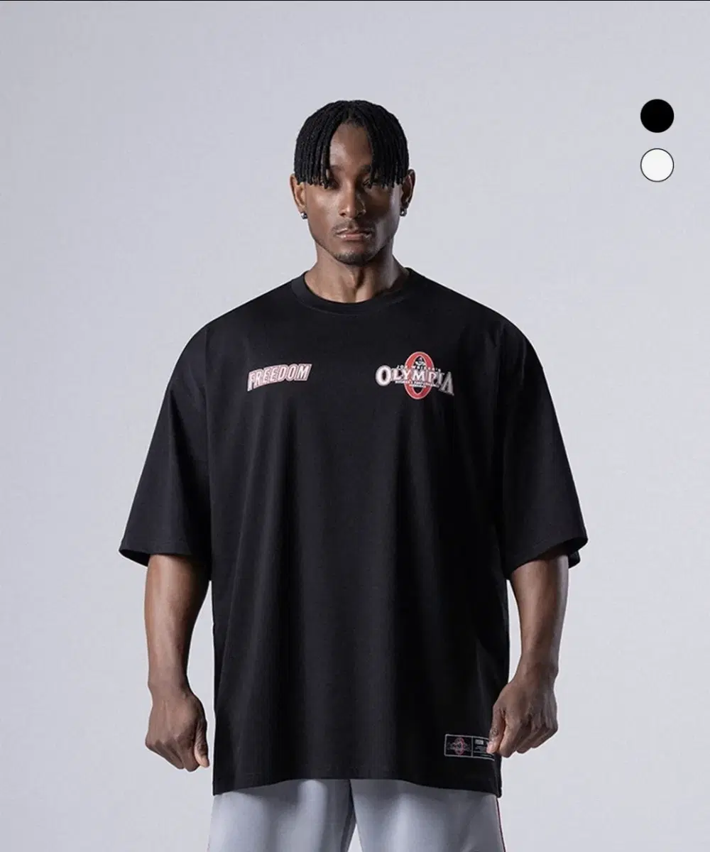 프리덤 올림피아 반팔 티셔츠 블랙 4XL 헬스 짐웨어