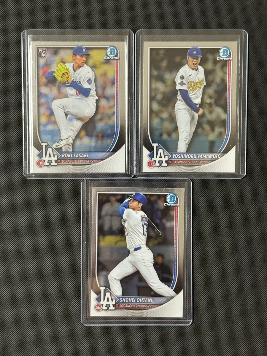 Topps Chrome LA 다저스 일본인 오타니 야마모토 사사키 카드 랏