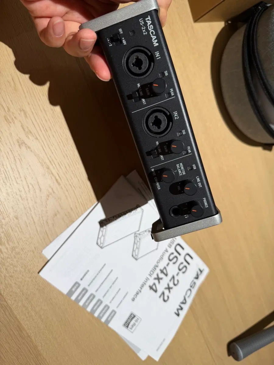 tascam us 2x2 오디오 인터페이스