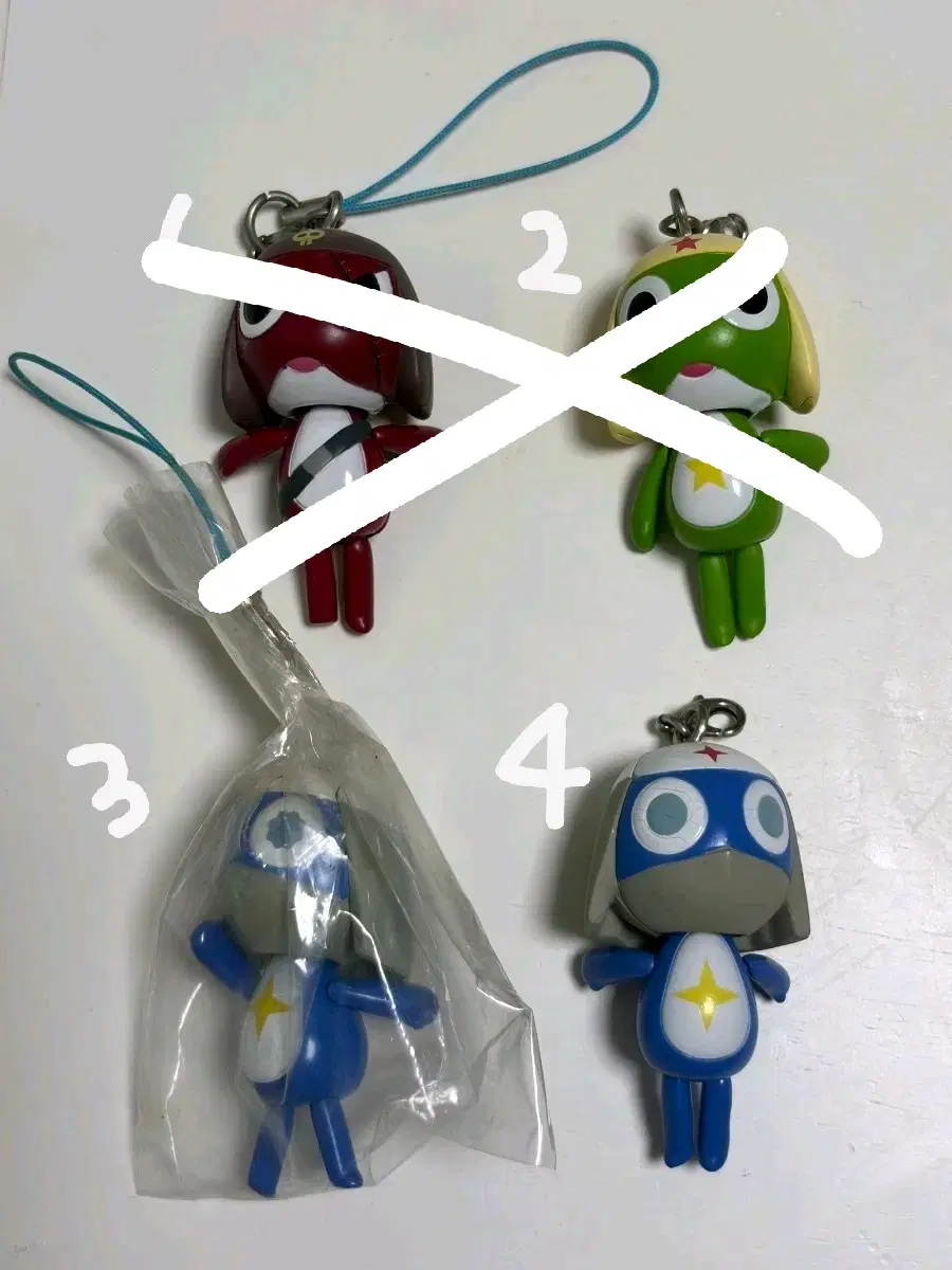개구리 중사 케로로 대롱대롱 관절 키링