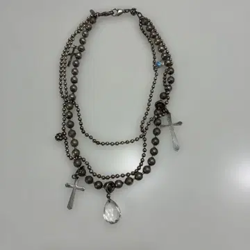 CUSHKA 쿠슈카 빈티지 다련 목걸이 크로스