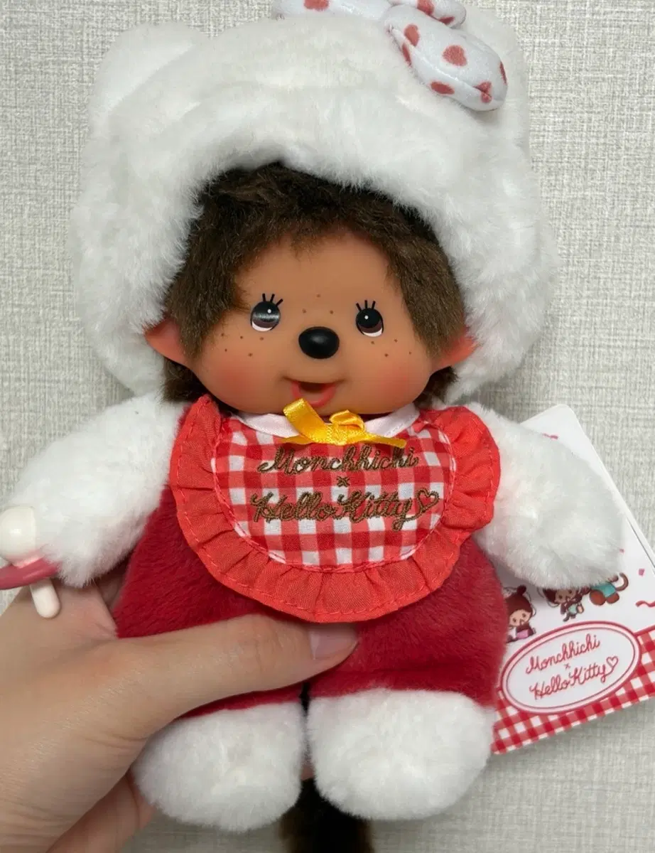 몬치치 헬로키티 콜라보 누이 인형 택 o
