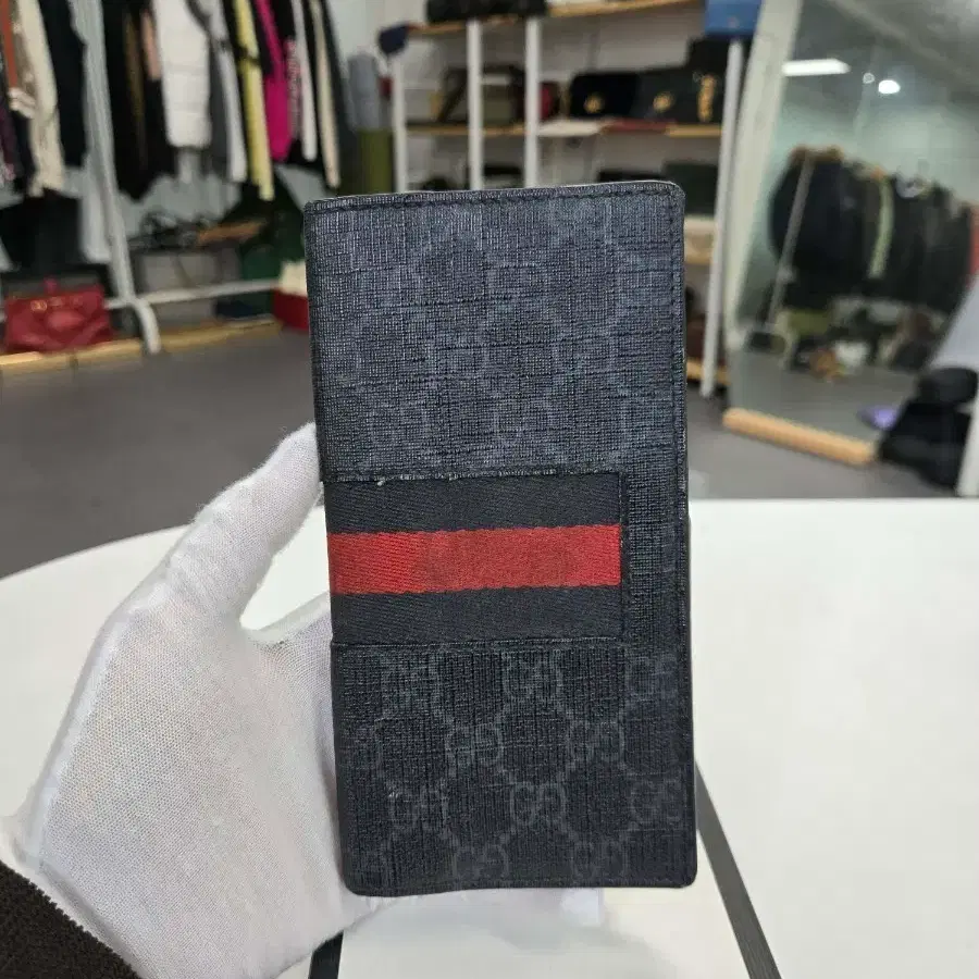 [정품] 구찌 웹삼선 장지갑