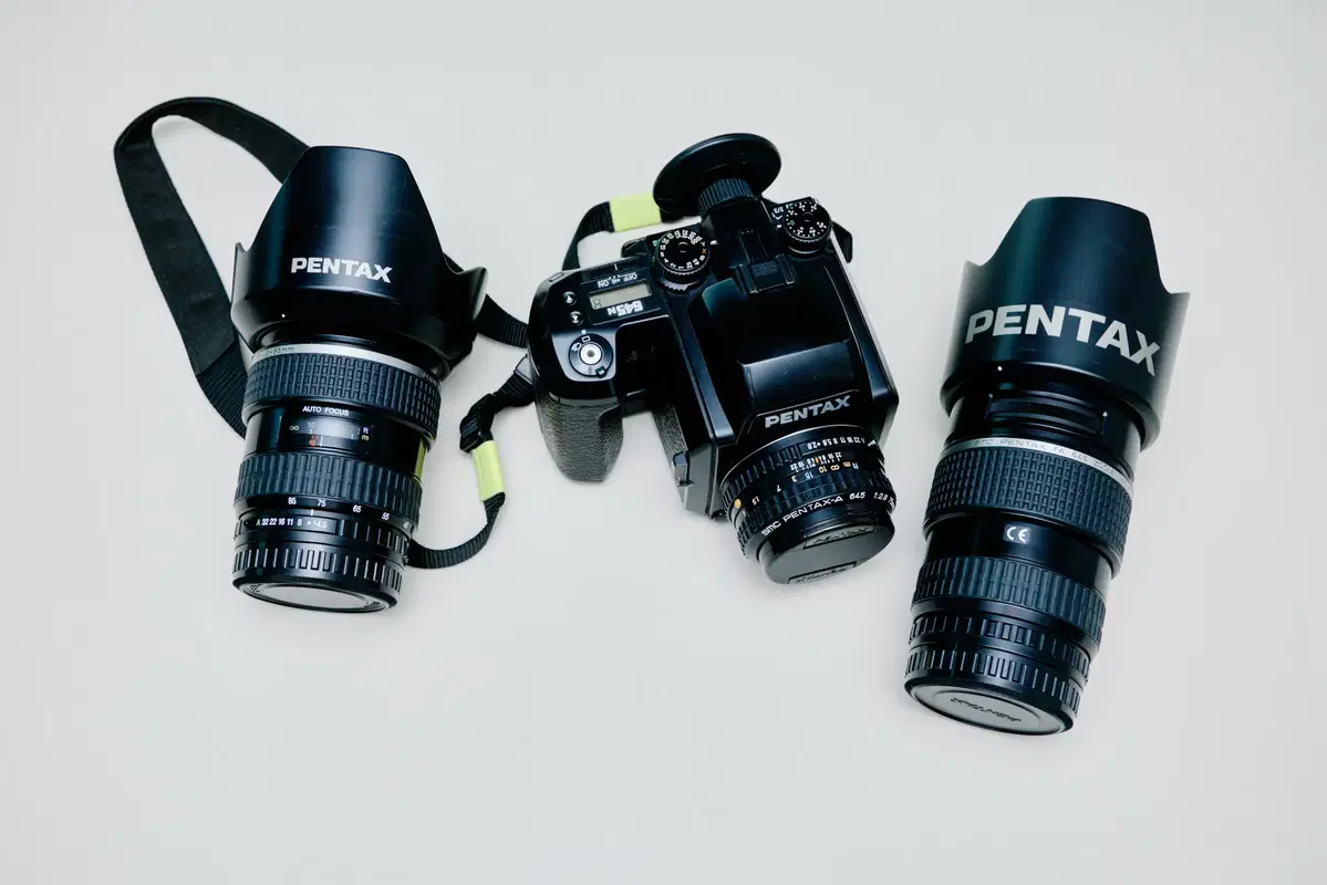 (최종금액) 펜탁스 645n / fa 45-85 / fa 80-160 / a 75mm f2.8