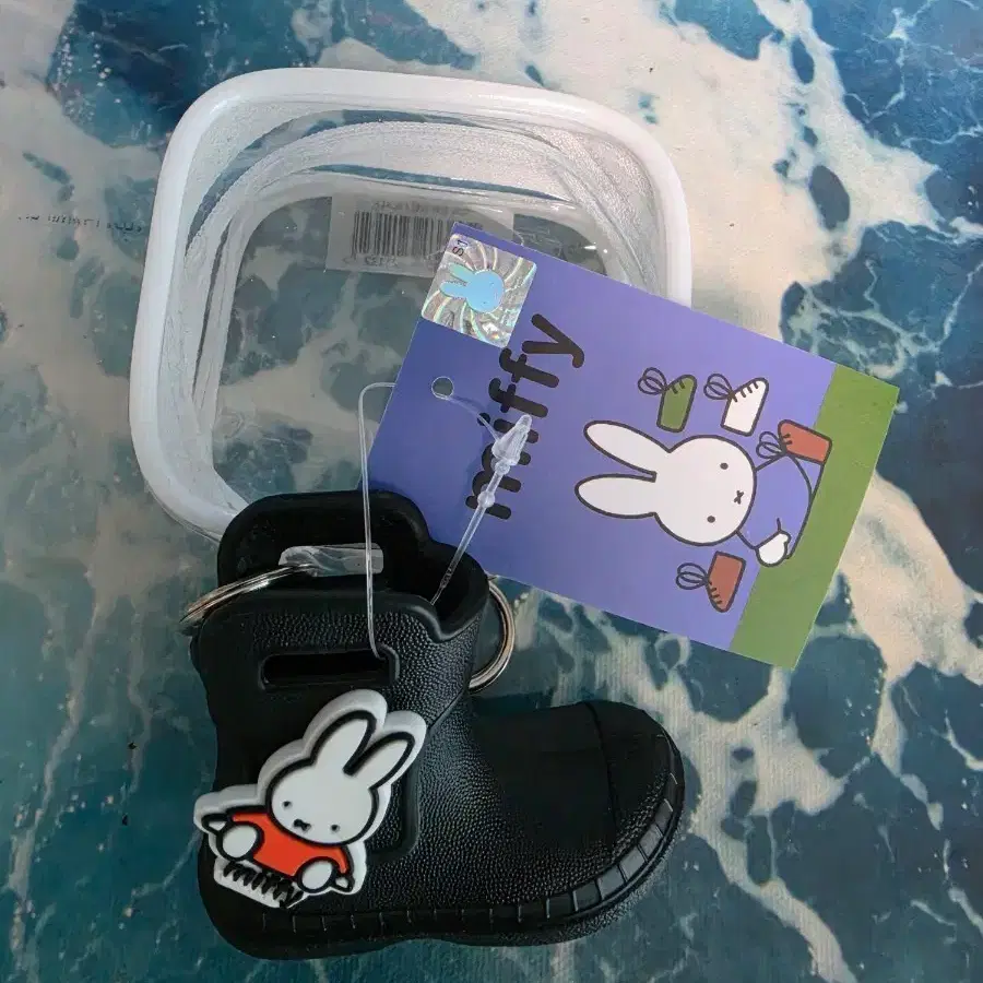 미피 장화 키링 블랙(새상품)