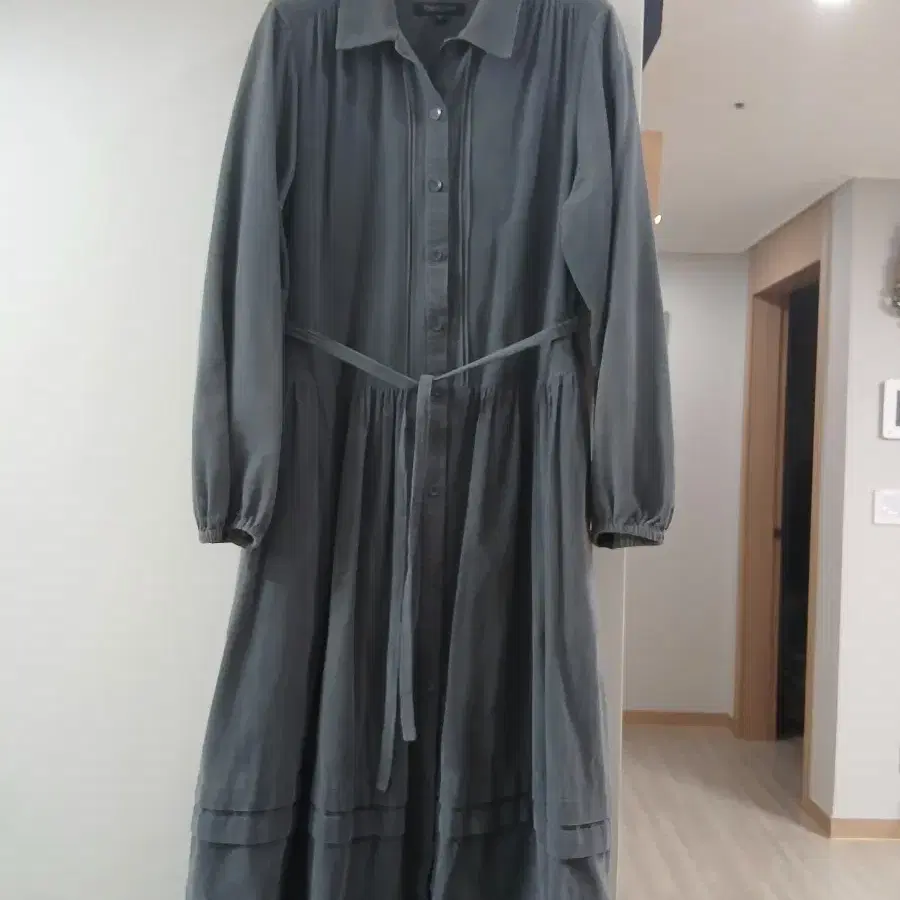 써스데이아일랜드 블루그레이 롱원피스