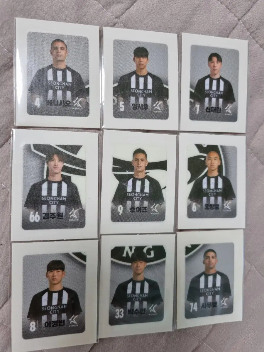 성남 FC 선수 띠부씰 9종 세트 판매