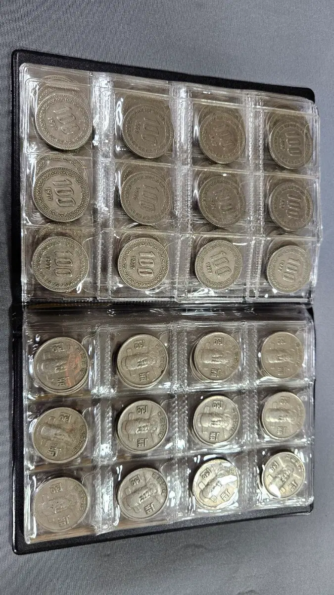 100원 동전 120개 1977년