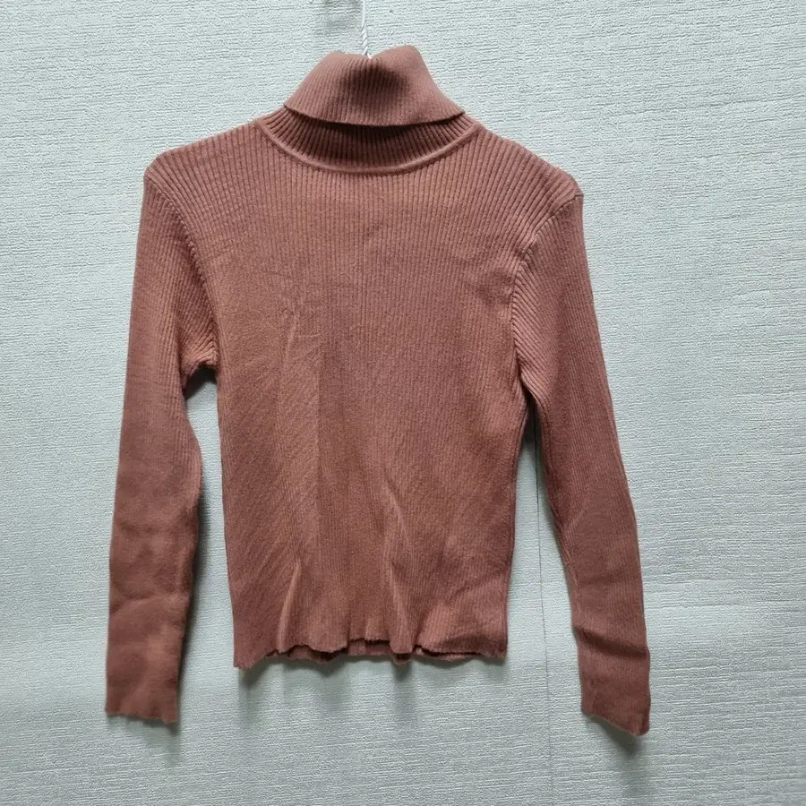 카261 골지 터틀넥 니트 티셔츠