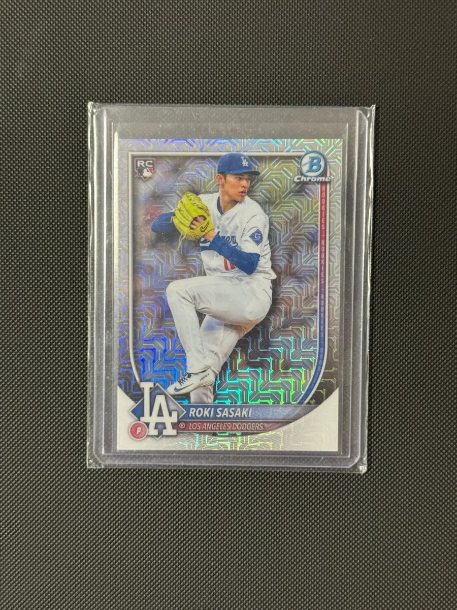 Bowman Chrome 로키 사사키 LA다저스 RC 야구 카드