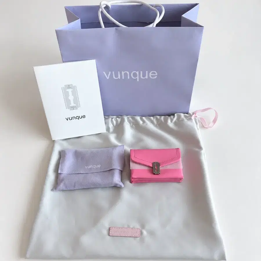 분크 Occam Doux Pleats Card Wallet (오캄 두 플리츠 카드 지갑) Candy Pink