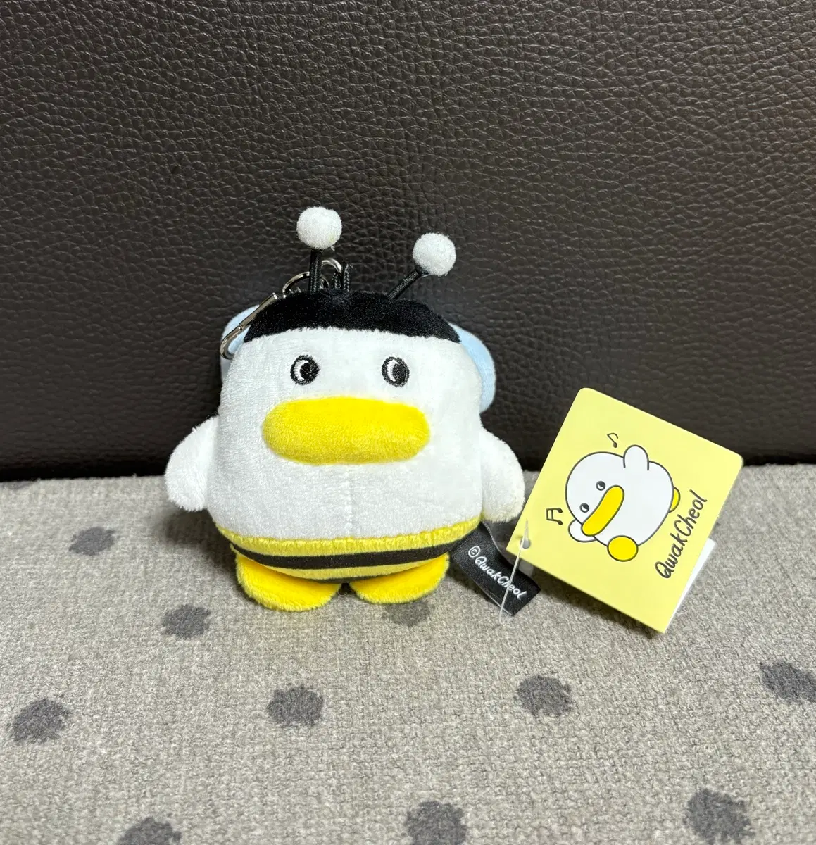 *새상품)곽철이꿀벌8cm 인형키링