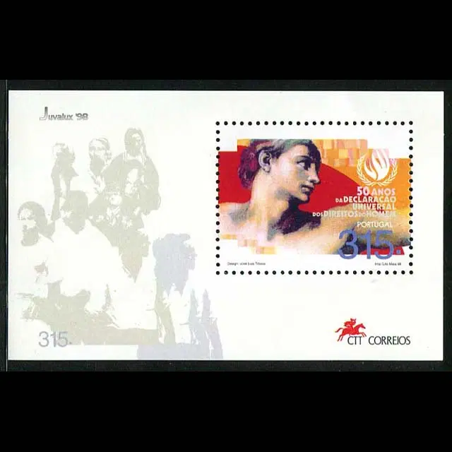 [BKstamp외국우표] 포르투갈 유엔 인권선언 50주년 시트(1998년)