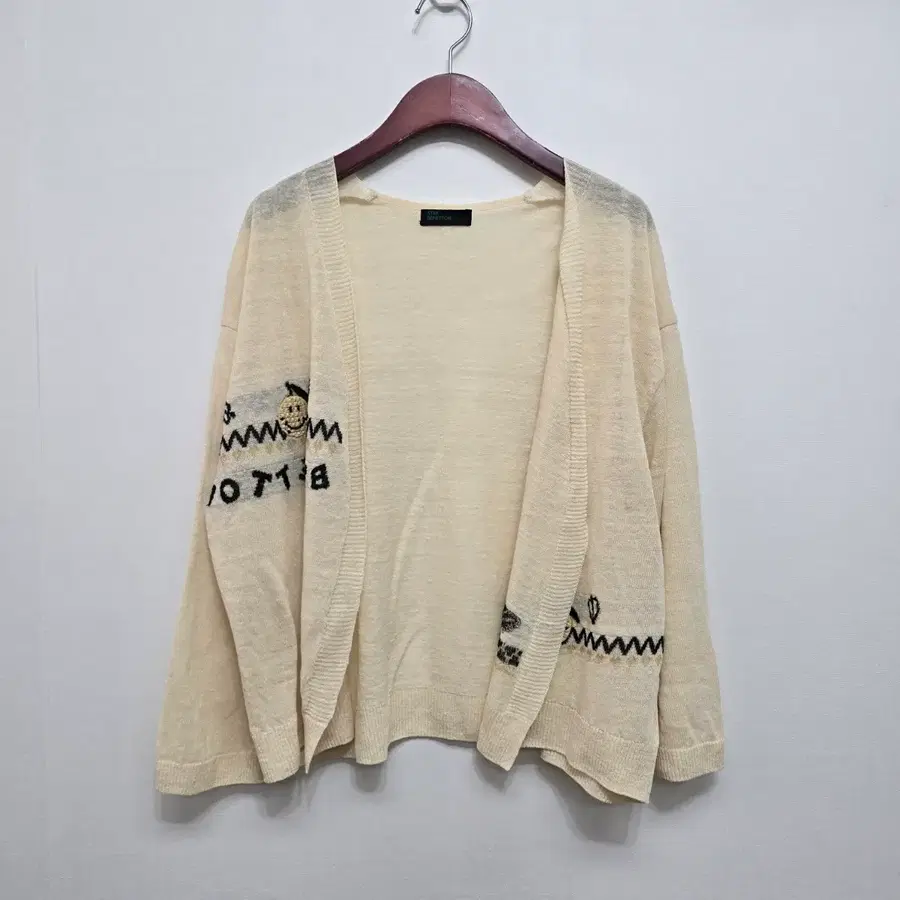 베네통 22'SS 린넨 블렌드 가디건