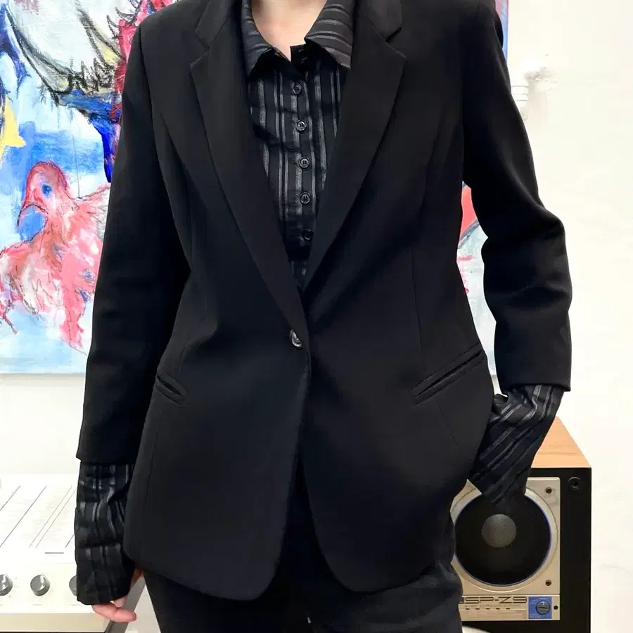 [40] 안젤라 데이비스 테일러드 자켓