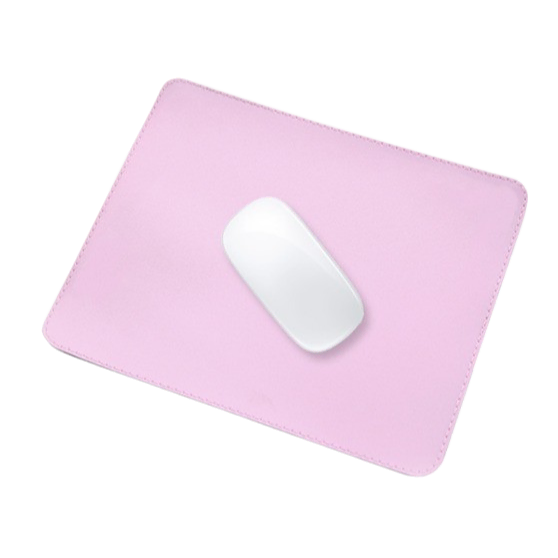 PU가죽 생활방수 미끄럼방지 마우스패드 27x22cm 핑크