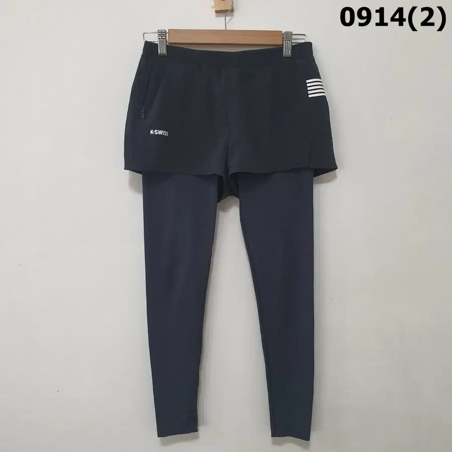K-SWISS 여성 랩 스커트 레깅스 블랙 75