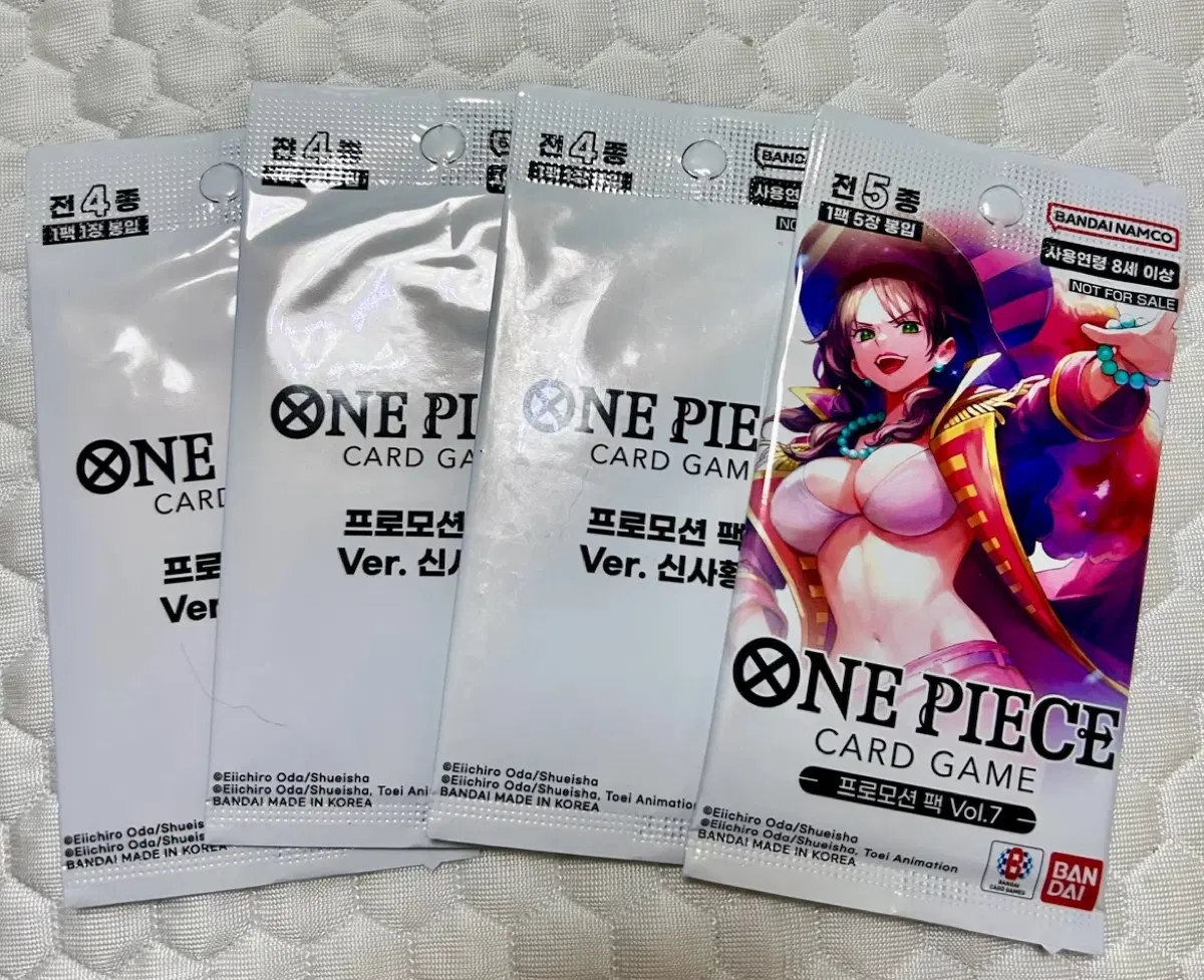 원피스 카드 게임 프로모션 팩 신사황+Vol.7 4팩 일괄판매