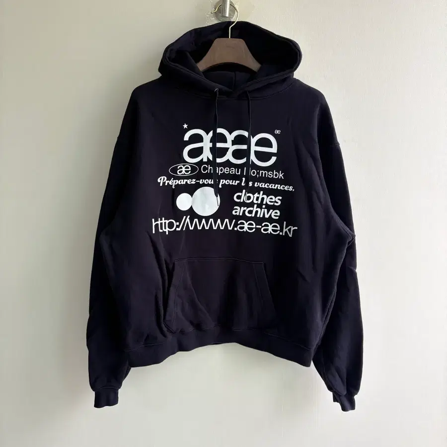 aeae 후드티 네이비