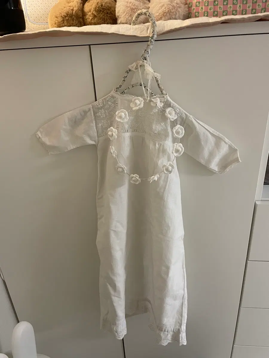빈티지 아기 세례복