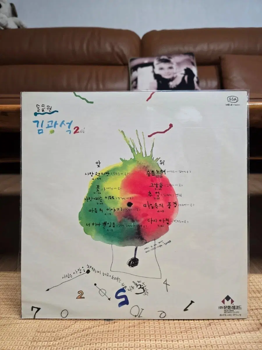김광석LP2집 초반 상태좋습니다